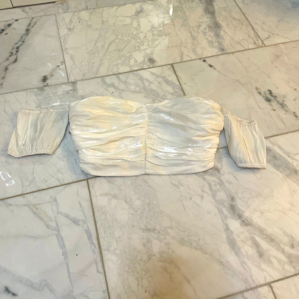 Shiny crop top